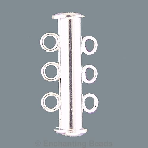 Silver-Plated Tube Clasp