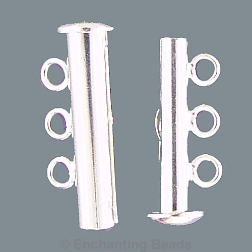 Silver-Plated Tube Clasp