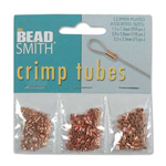 Crimp Tube Beads Assortment Copper-Plated