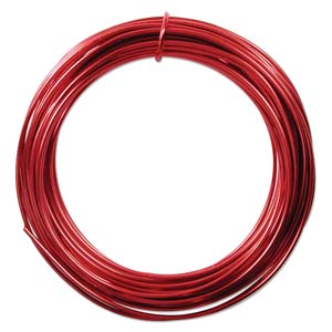 Anodized Aluminum Wire 12 Gauge Red