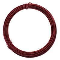Anodized Aluminum Wire 12 Gauge Ox Blood Red