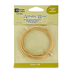 Artistic Wire 10 Gauge Silver Plated Gold