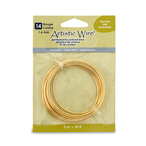 Artistic Wire 14 Gauge Silver Plated Gold