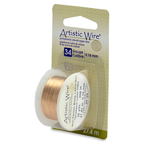 Artistic Wire 34 gauge Tarnish Resistant Brass w Dispenser