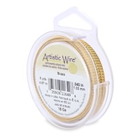 Artistic Wire Twisted 18 gauge Tarnish Resistant Brass