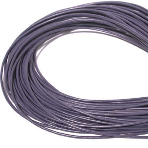 1.5mm Greek Leather Cord Amethyst Purple