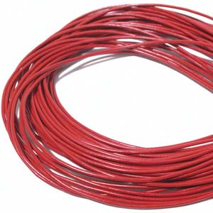 1.5mm Greek Leather Cord Red