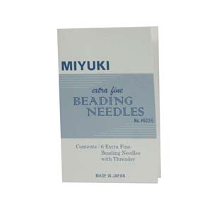 Miyuki Extra Fine Beading Needles with Threader
