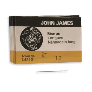 John James Sharps Needles Size 12