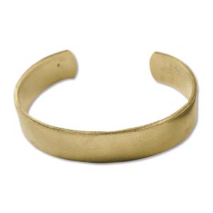 Cuff Bracelet Brass 0.5 inch Wide Flat