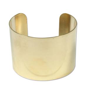 Cuff Bracelet Brass 2 inch Wide Flat