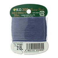 K.O. Beading Thread Size D Medium Blue