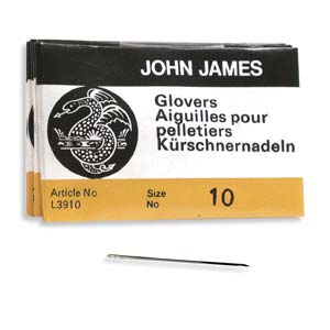 John James Glovers Needles Size 10