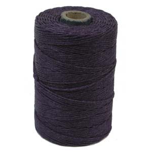 Crawford Irish Waxed Linen 4-Ply Plum Purple