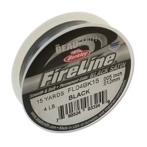 Fireline Thread Black .005in Diameter 15 yards