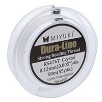 Miyuki Dura-Line Beading Thread 0.12mm 50 meters Crystal