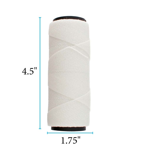 Knot-It Waxed Polyester Cord White