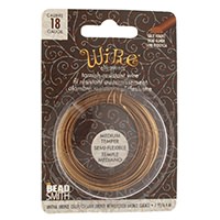 18 gauge Half Round Vintage Bronze Color Wire