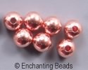 5mm Copper-Plated Round Beads