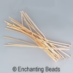4in 21ga Headpins Gold-Plated