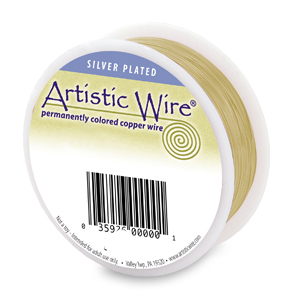 Artistic Wire 26 gauge Silver Plated Gold 0.25lb