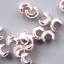 5mm Crimp Covers Silver-Plated