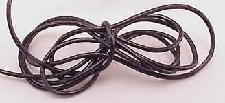 1mm Black Leather Cord