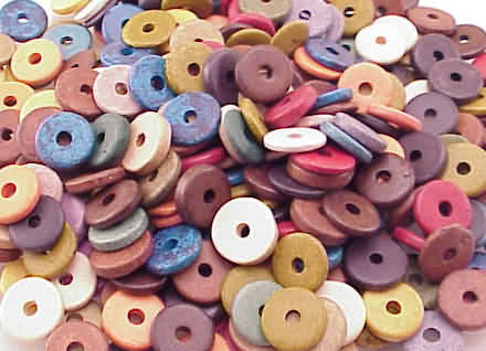 Greek Disk Beads, Ceramic