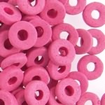 Greek 8mm Disk Beads Pink