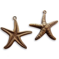 Starfish Pendant Vintaj Natural Brass -UBU