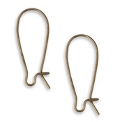 Medium Arched Ear Wires Vintaj Natural Brass