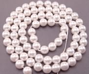 Czech Glass Pearls 12mm White
