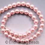 Czech Glass Pearls 6mm Pink