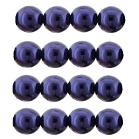 Czech Glass Pearls Purple 8mm
