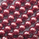 Czech Glass Pearl Beads 12mm Bronze