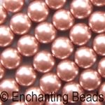 Czech Glass Pearls 12mm Cocoa