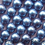 Czech Glass Pearls 8mm Montana Blue