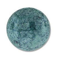 Czech Glass Round Cabochon 24mm Green Turquoise Lumi