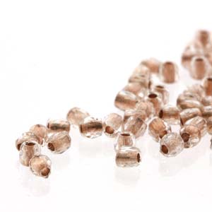 True2 Czech Glass Fire Polish Beads Copper Lined Crystal
