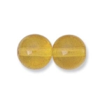 Czech Round Druk Glass Beads 8mm Amber