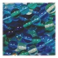 Czech Round Druk Glass Beads 8mm Lagoon Mixture