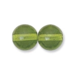 Czech Round Druk Glass Beads 8mm Olivine Green -UBU