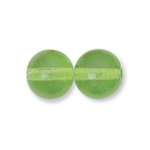 Czech Round Druk Glass Beads 4mm Peridot Green -UBU