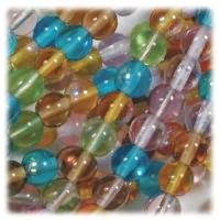 Czech Round Druk Glass Beads 8mm Prairie Mixture
