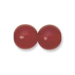 Czech Round Druk Glass Beads 8mm Siam Ruby Red -UBU