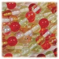 Czech Round Druk Glass Beads 8mm Tango Mixture