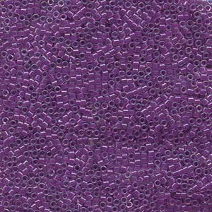 Miyuki Delica Beads 11/0 Lilac Purple Lined Crystal AB