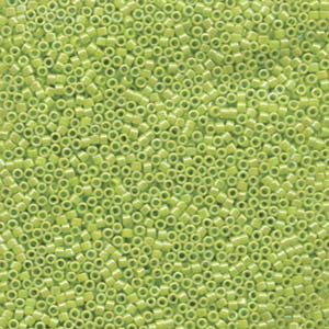 Miyuki Delica Beads 11/0 Transparent Lime Green AB