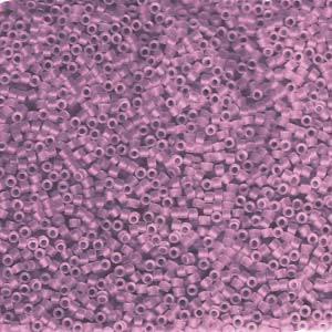 Miyuki Delica Beads 11/0  Matte Transparent Mauce Pink