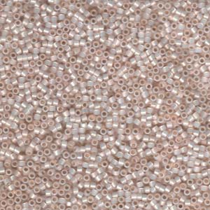 Miyuki Delica Beads 11/0 Silver Lined Pale Peach Opal